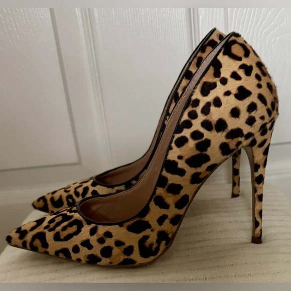 Steve Madden Daisie Leopard Stiletto Heels - Picture 3 of 6